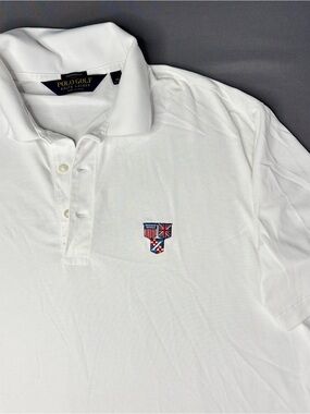 VTG Ralph Lauren Polo Shirt Men’s Extra Large Shield Ryder Team Patch Scioto Cup